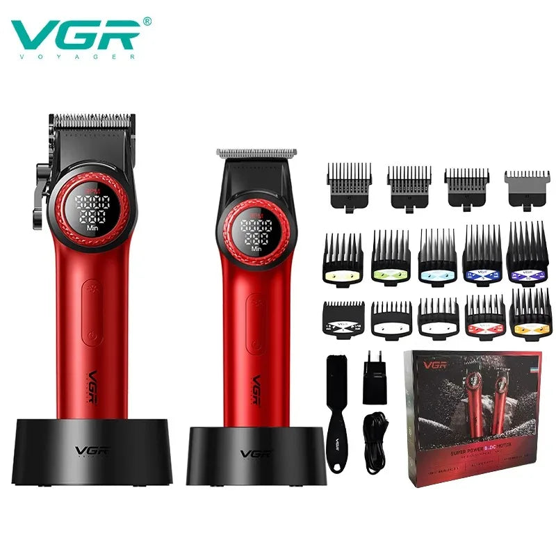 Kit VGR V-001 et V-977 en rouge avec sabots, bases de charge et accessoires
